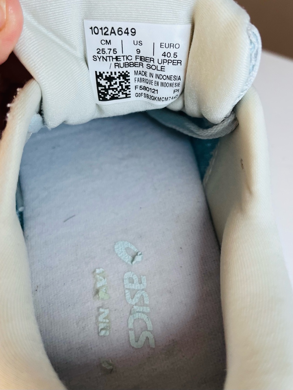 ASICS Women's size 9 Pale Blue & White Running Sneakers Dynamic Duomax Flytefoam - Picture 9 of 11